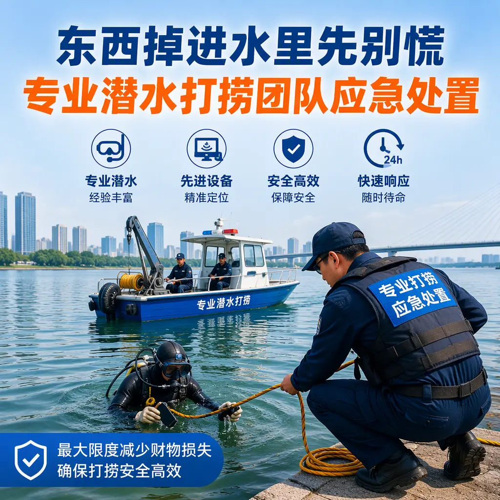 会宁东西掉进水里先别慌，专业潜水打捞团队应急处置